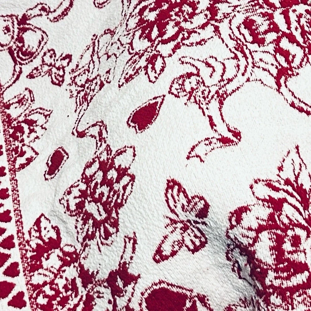 💘 Rachel Zoe Toile Knit Chenille Throw Blanket 50” x  70” NWT